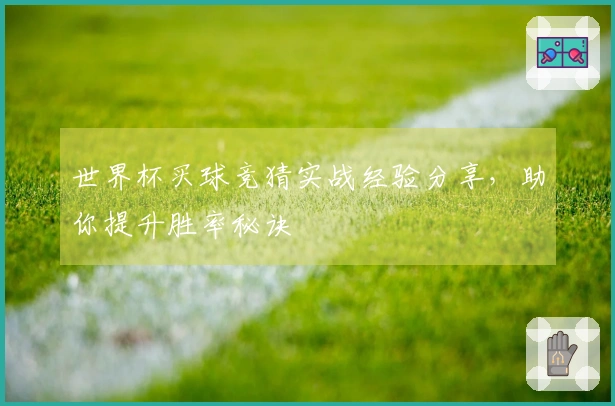 世界杯买球竞猜实战经验分享，助你提升胜率秘诀